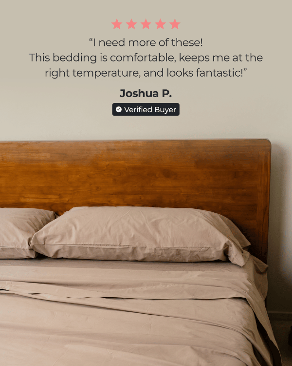 Signature Percale Solid Sheet Set Beige - Image 3
