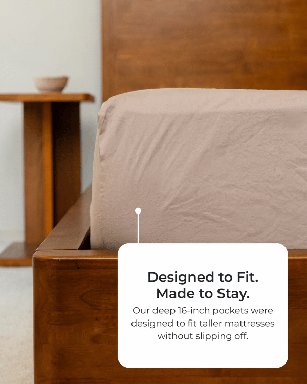 Signature Percale Solid Sheet Set Beige - Image 6