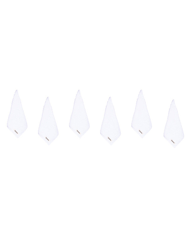 Atom Washcloth Bath Bundle - White - 6 Pack - Image 4