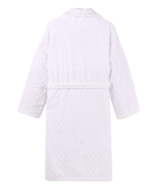 Polka Dot Robe - White - Image 3