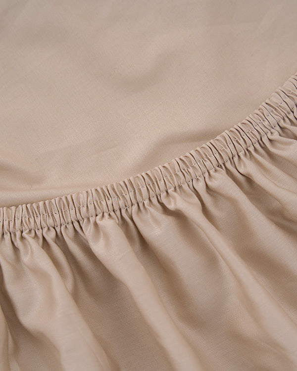 Signature Percale Solid Sheet Set Beige - Image 8