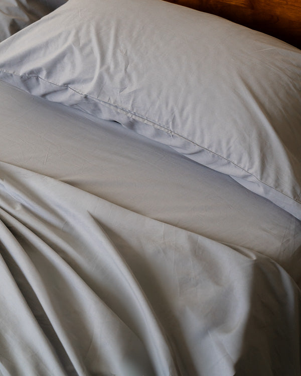 Signature Percale Solid Sheet Set Grey - Image 9